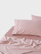 Sheet Set - Surf Wash Dusty Rose 400 Thread Count Linen House - King Pink