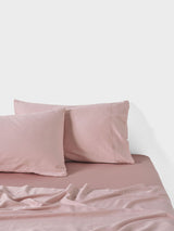 Sheet Set - Surf Wash Dusty Rose 400 Thread Count Linen House - King Pink
