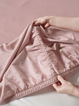 Sheet Set - Surf Wash Dusty Rose 400 Thread Count Linen House - Super King Pink