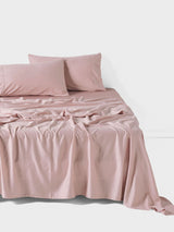Sheet Set - Surf Wash Dusty Rose 400 Thread Count Linen House - Super King Pink