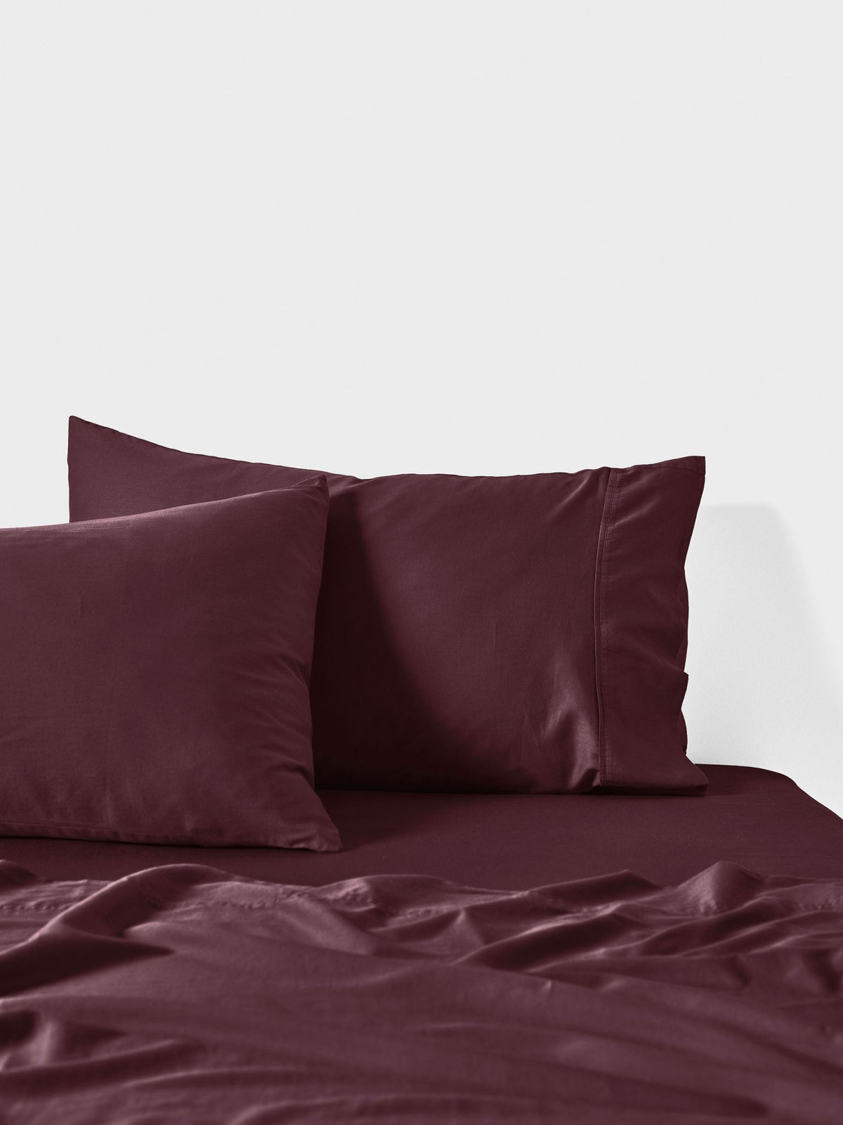 Sheet Set - Surf Wash Plum 400 Thread Count Linen House - Super King Purple