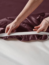 Sheet Set - Surf Wash Plum 400 Thread Count Linen House - Super King Purple