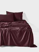 Sheet Set - Surf Wash Plum 400 Thread Count Linen House - Super King Purple