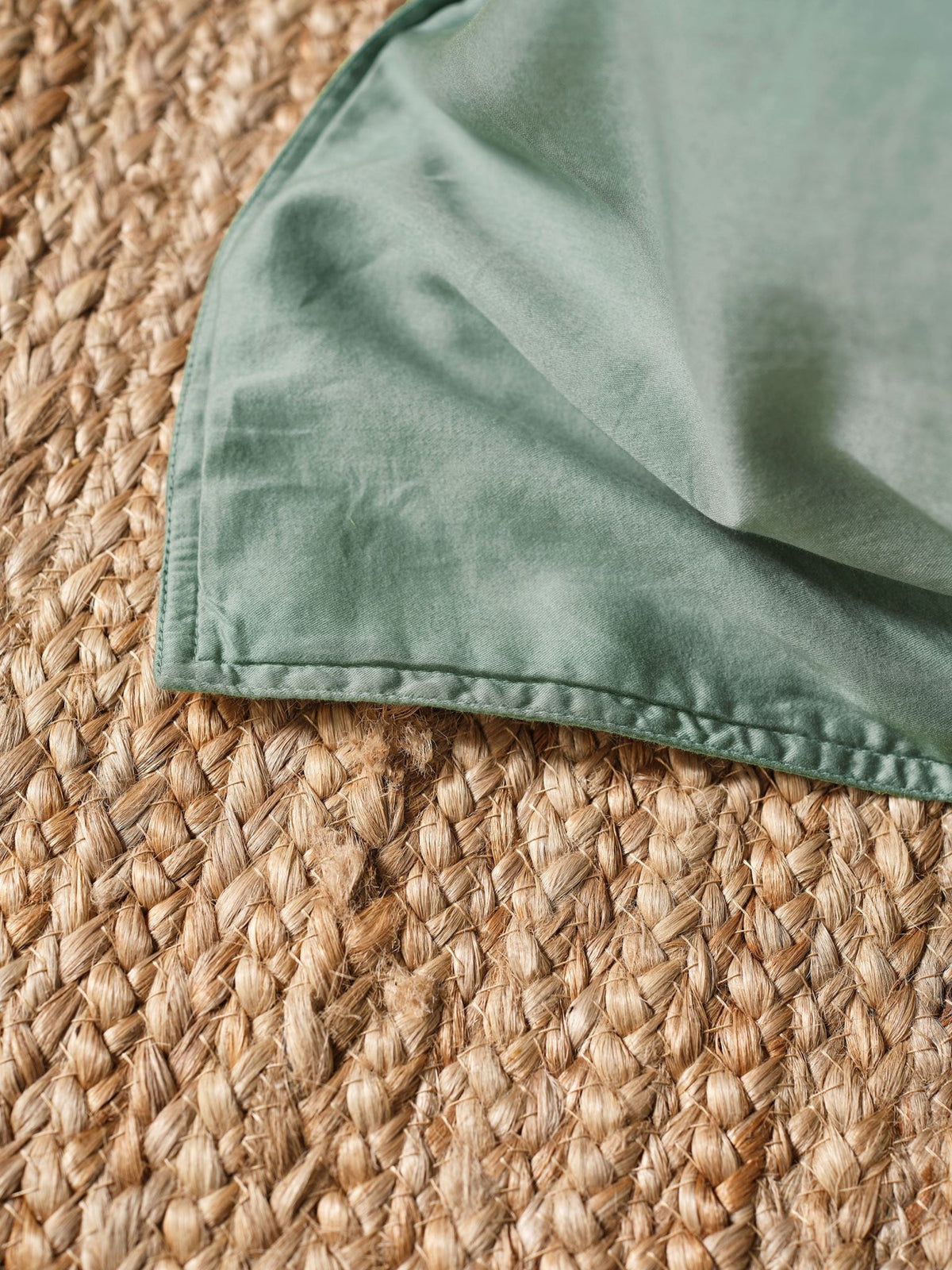 Quilt Cover Set - Surf Wash Seafoam 400 Thread Count Linen House - Double Green