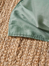 Quilt Cover Set - Surf Wash Seafoam 400 Thread Count Linen House - Double Green