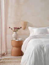 Quilt Cover Set - Surf Wash White 400 Thread Count Linen House - Super King