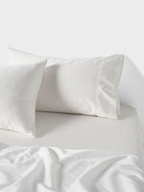 Sheet Set - Surf Wash White 400 Thread Count Linen House - Single