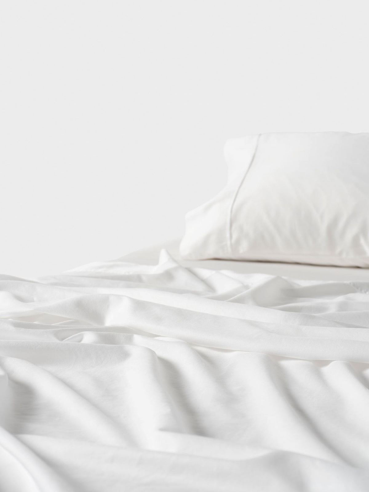 Sheet Set - Surf Wash White 400 Thread Count Linen House - Super King