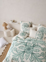 Quilt Cover Set - Thalia Linen House - Double Blue