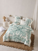 Quilt Cover Set - Thalia Linen House - Double Blue