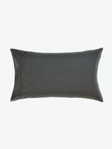 Pillowcase - 300 Thread Count Cotton Percale Vienna Linen House - King Charcoal