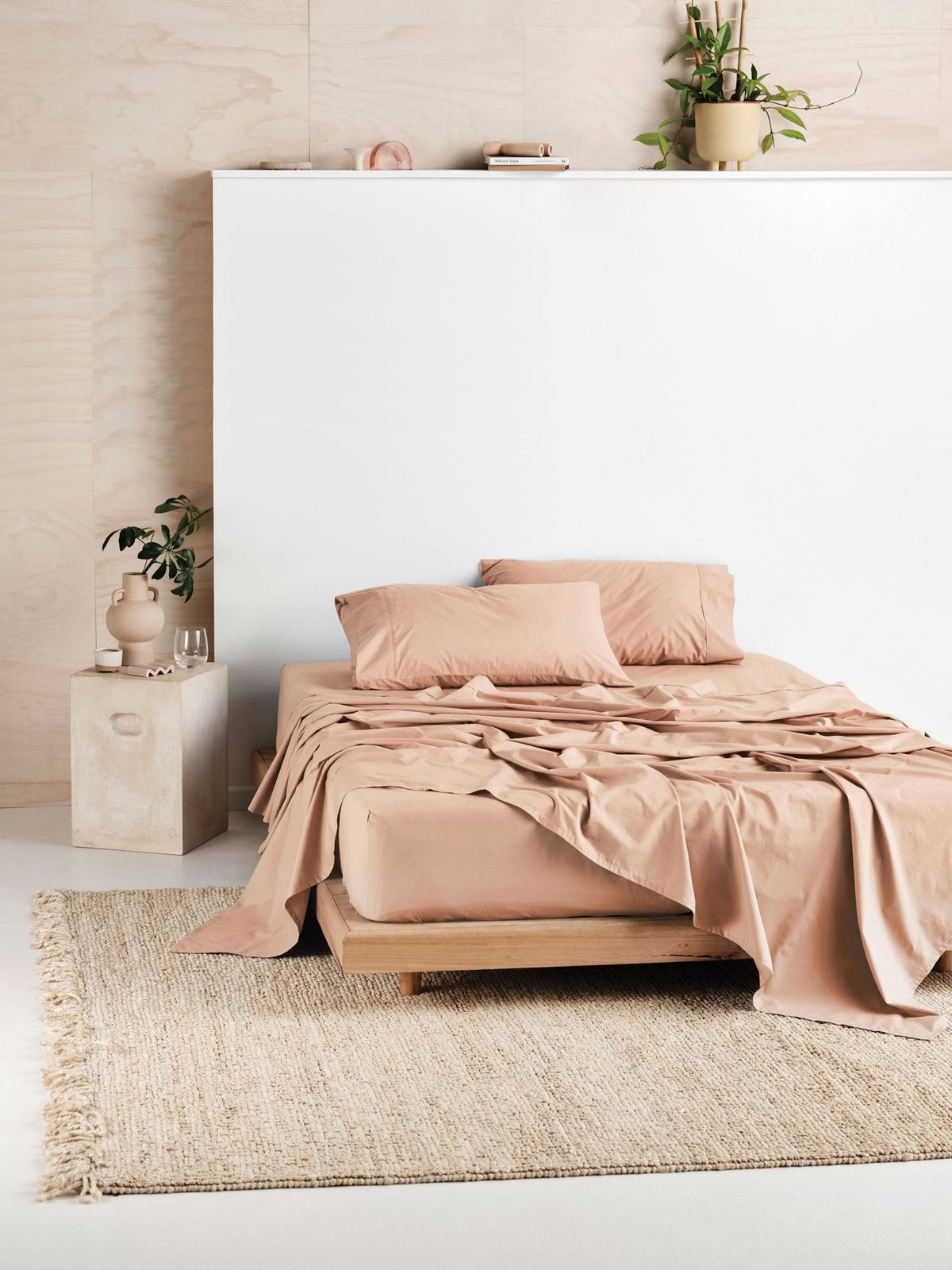 Sheet Set - 300 Thread Count Cotton Percale Vienna Clay - King Orange
