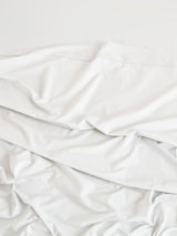 Fitted Sheet - 300 Thread Count Cotton Percale Vienna 50cm - Long Single White