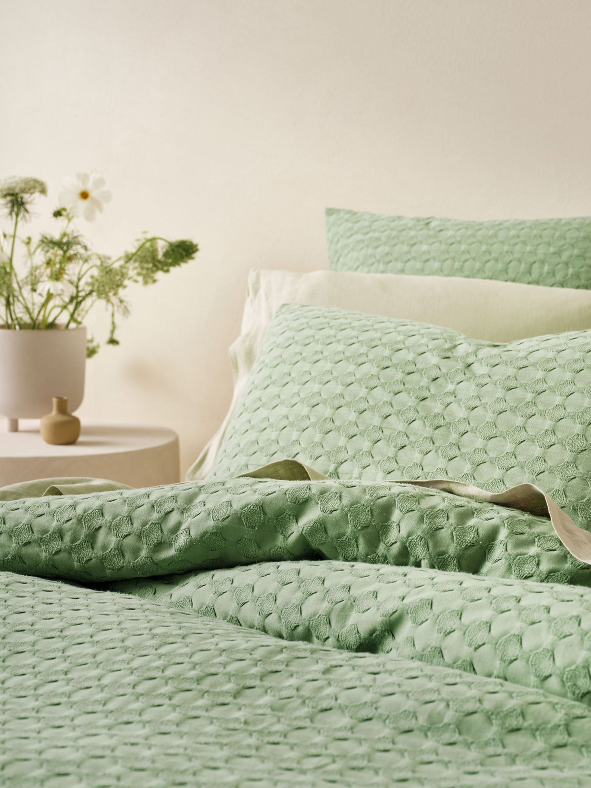 Quilt Cover Set - Vista Linen House - Queen Green