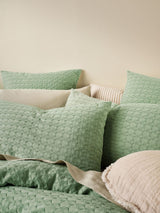 Quilt Cover Set - Vista Linen House - Queen Green