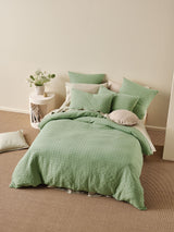 Quilt Cover Set - Vista Linen House - Queen Green
