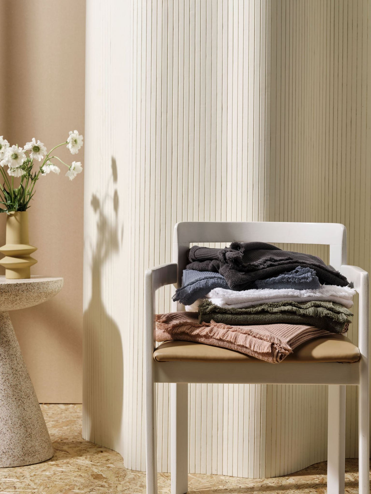 Bath Towel - Eden Charcoal Linen House - 69cm x 139cm Dark Grey