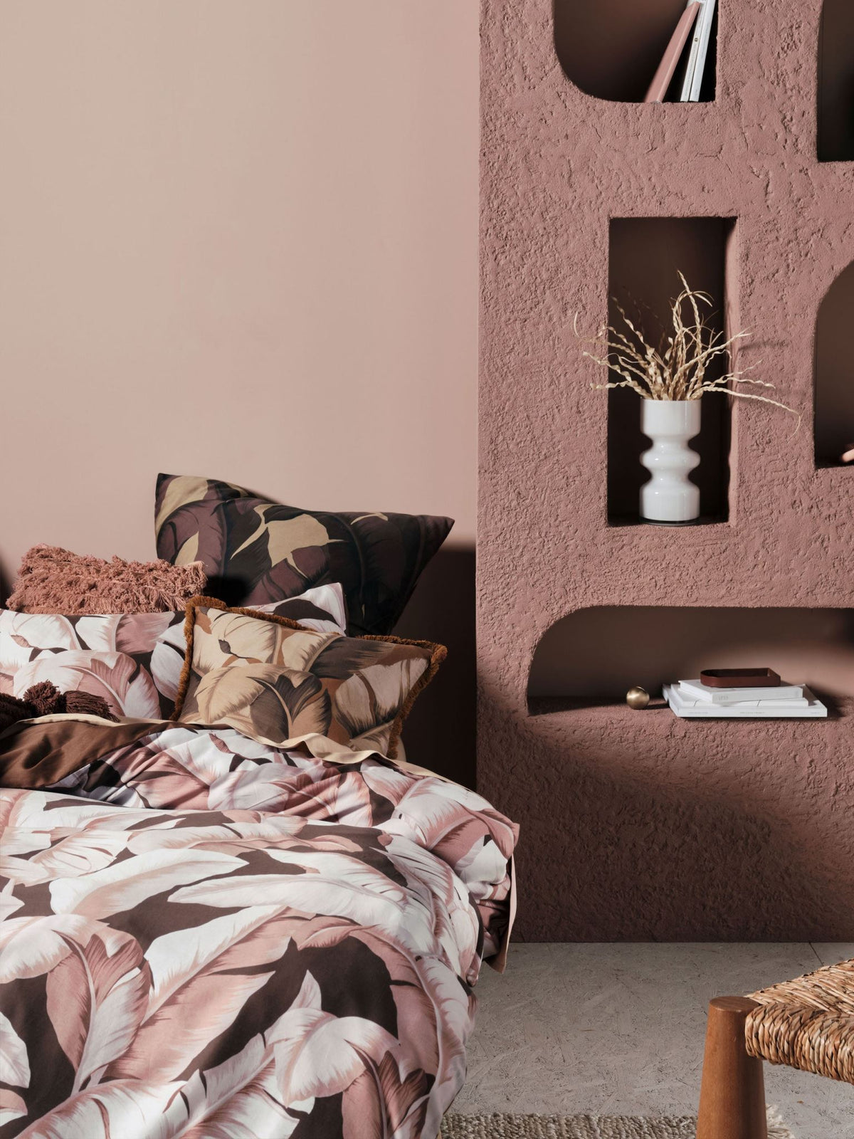 Quilt Cover Set - Kalena Linen House - Double Brown