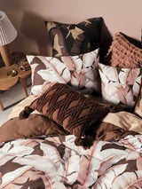 Quilt Cover Set - Kalena Linen House - Double Brown