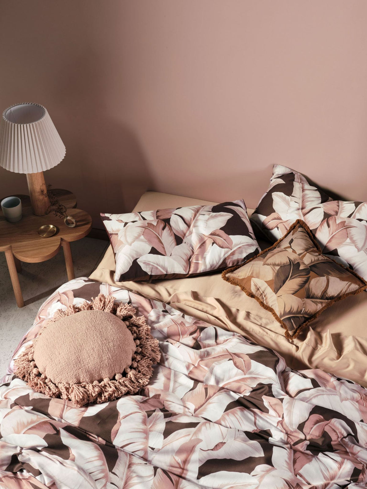 Quilt Cover Set - Kalena Linen House - Double Brown