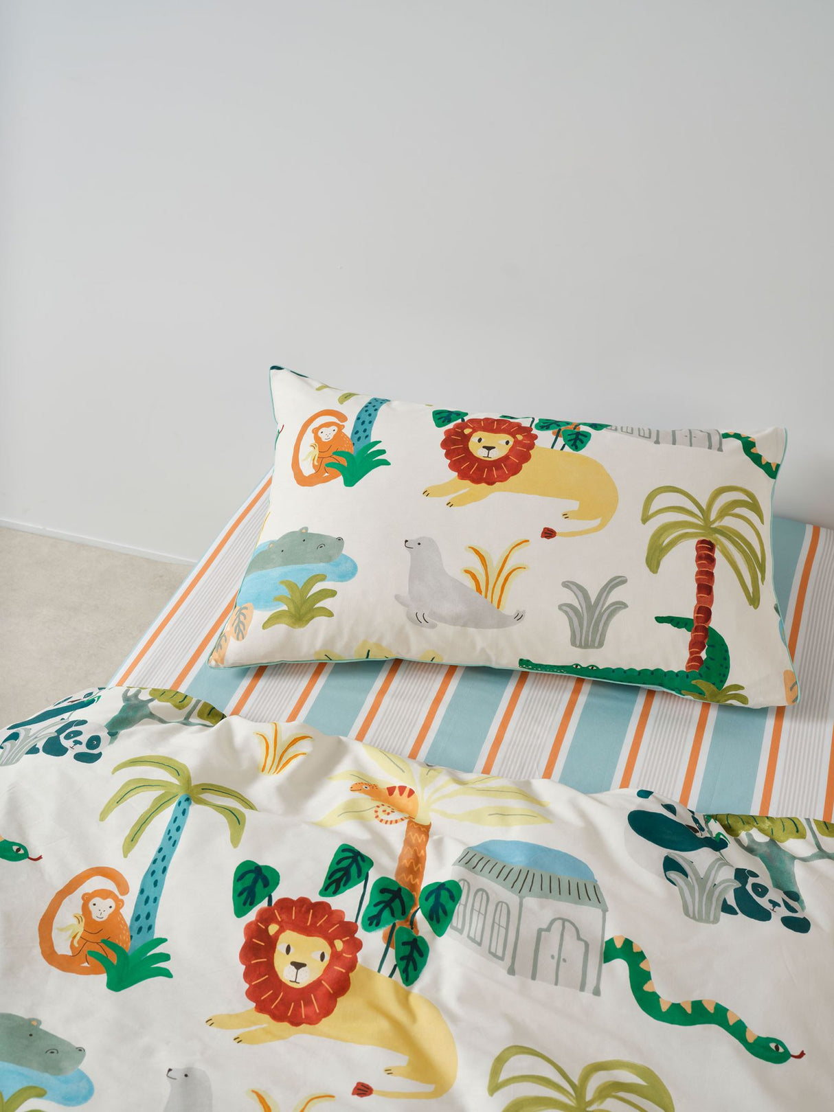 Creatures Great and Small Duvet Cover Set by Linen House Kids - Double