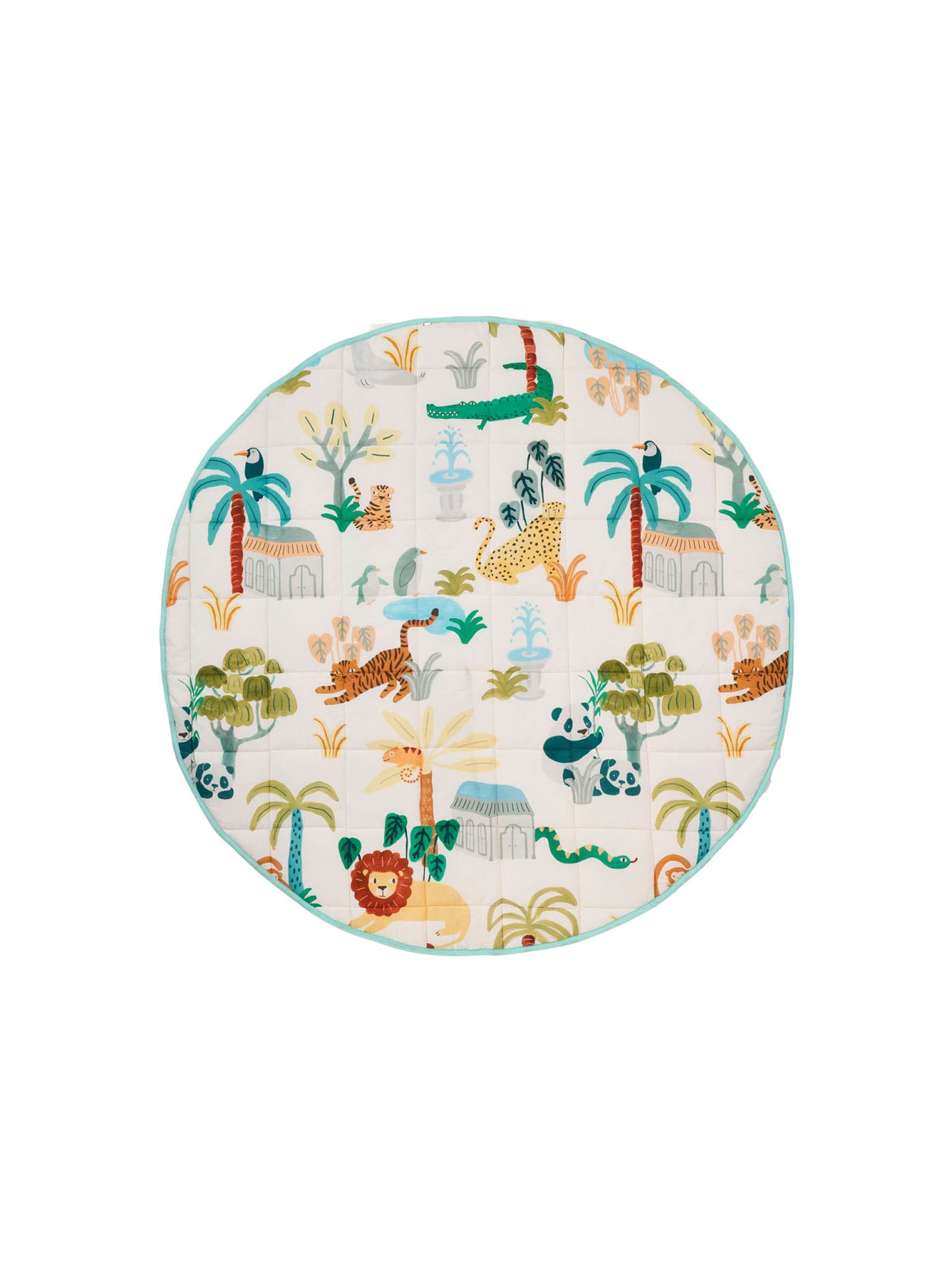 Creatures Great and Small 120cm Round Playmat by Linen House Kids