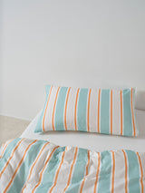 Sailor Stripe Duvet Cover Set by Linen House Kids - Double (Blue)