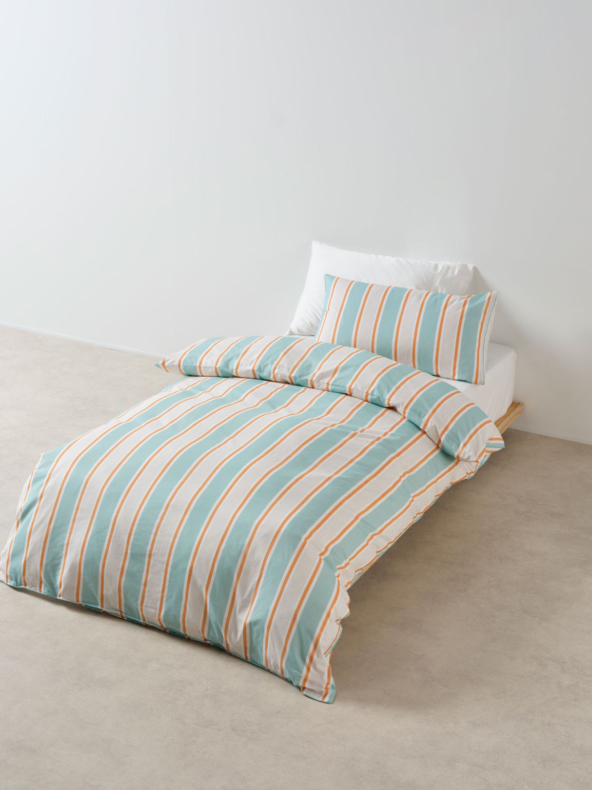 Sailor Stripe Duvet Cover Set by Linen House Kids - Single (Blue)