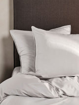 Quilt Cover Set - 400 Thread Count Bamboo Cotton Nara - Single Silver