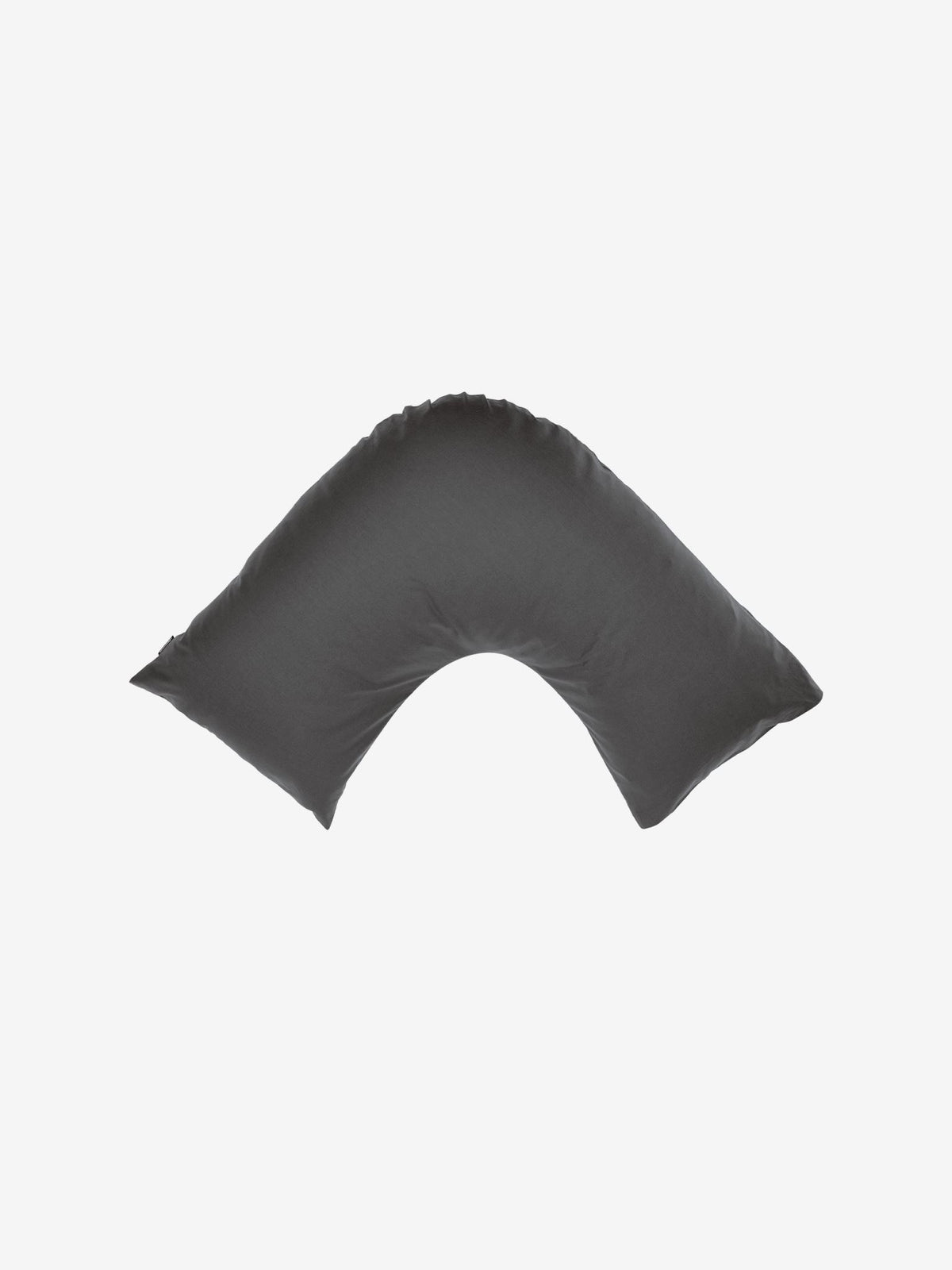 Pillowcase - 300 Thread Count Cotton Percale Vienna - U-Shaped Charcoal