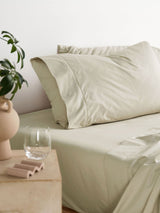 Pillowcase 300 Thread Count Cotton Percale Vienna Linen - Standard Natural
