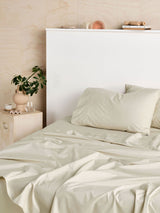 Pillowcase 300 Thread Count Cotton Percale Vienna Linen - Standard Natural