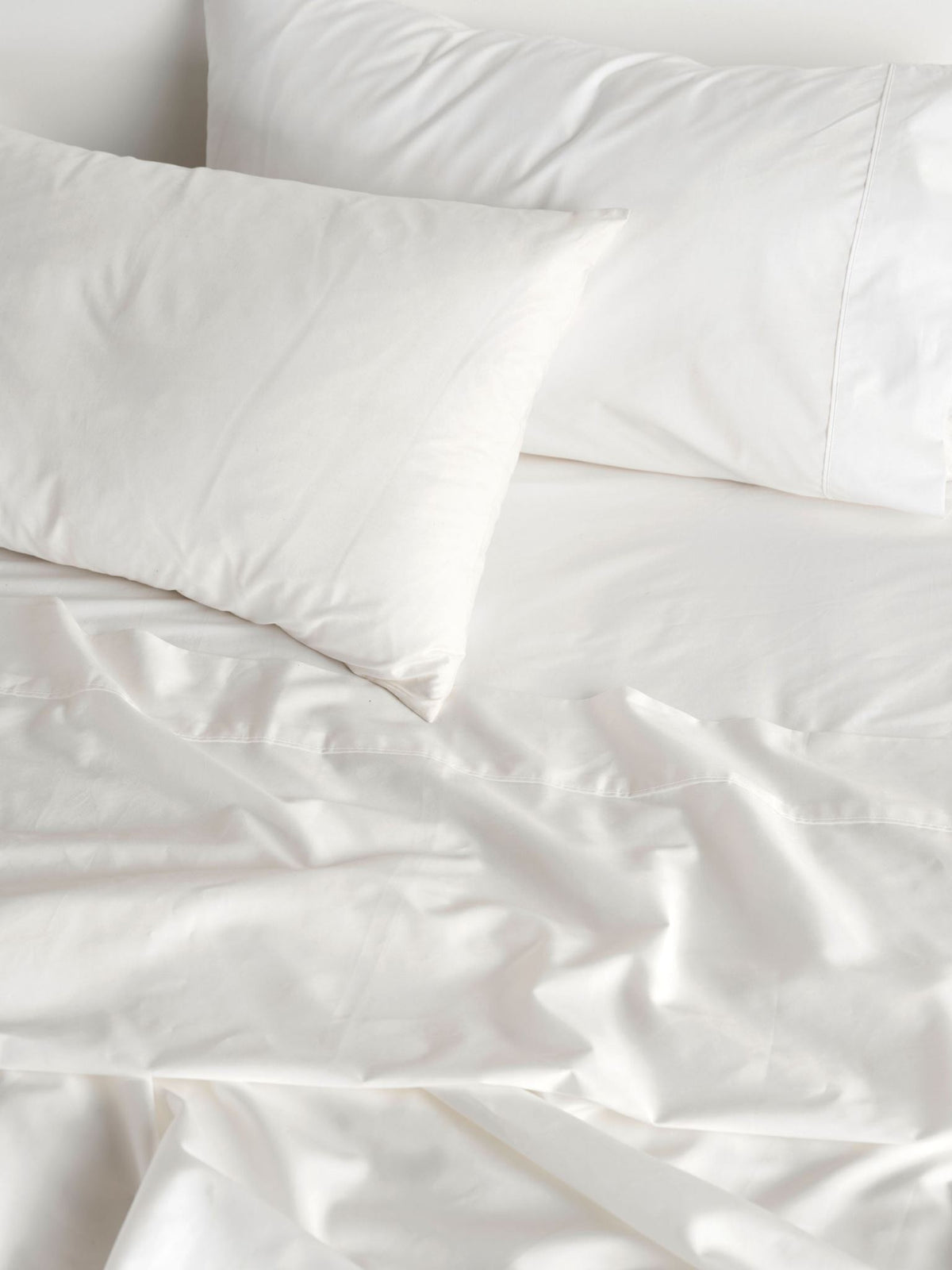Pillowcase 300 Thread Count Cotton Percale Vienna - Standard White