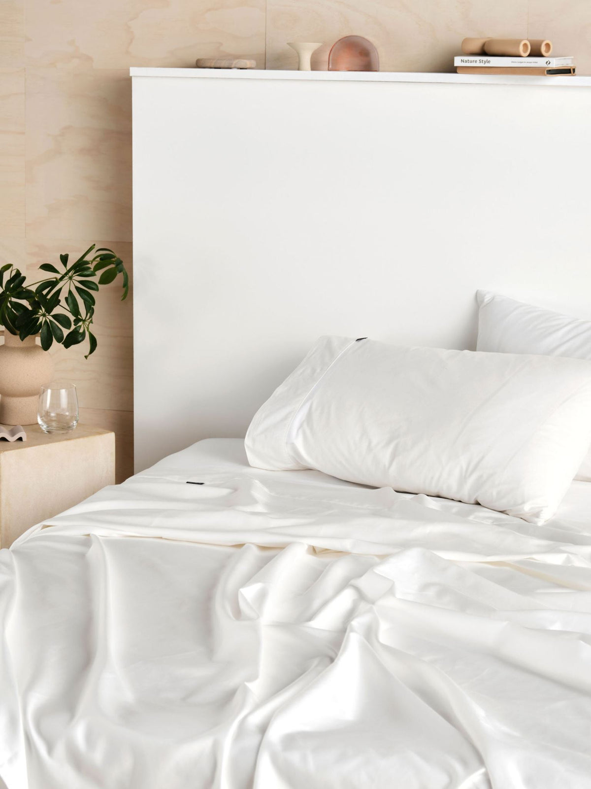 Pillowcase 300 Thread Count Cotton Percale Vienna - Standard White