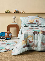 The Big Build Play Mat Linen House - 120cm Blue