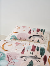 Fitted Sheet - & Pillowcase Set Flower Garden Linen House - Double Multi
