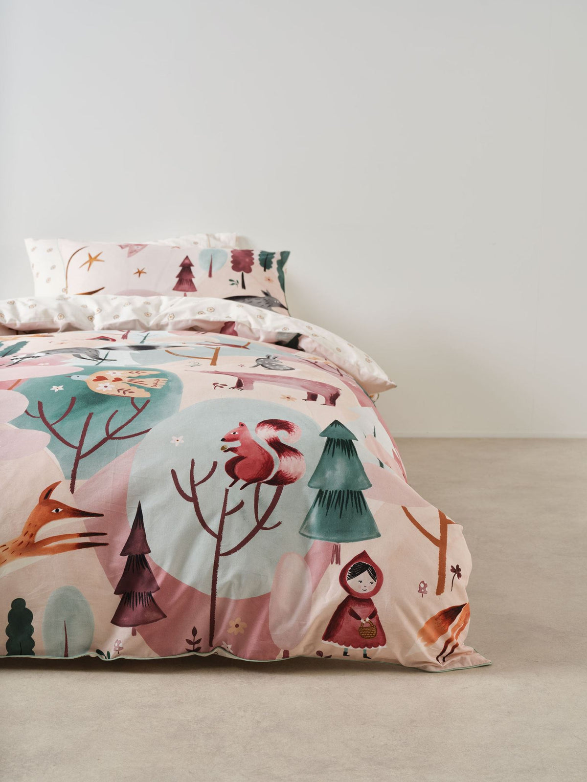 Quilt Cover Set - Folk Woodland Linen House - Single Multi