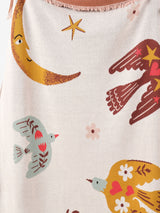 Blanket - Folk Woodland Linen House - 120cm x 140cm Pink