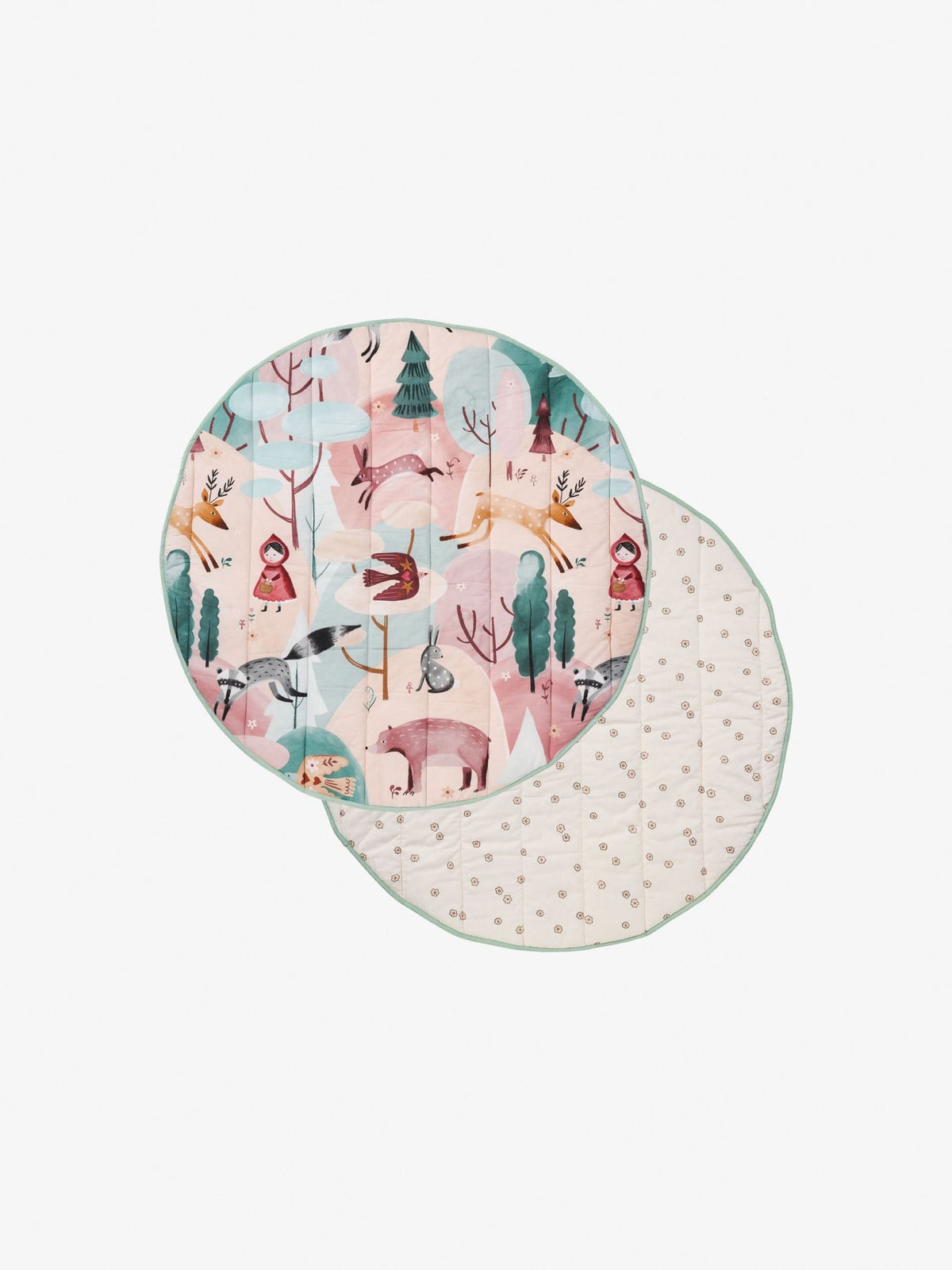 Folk Woodland Play Mat Linen House - 120cm Multi