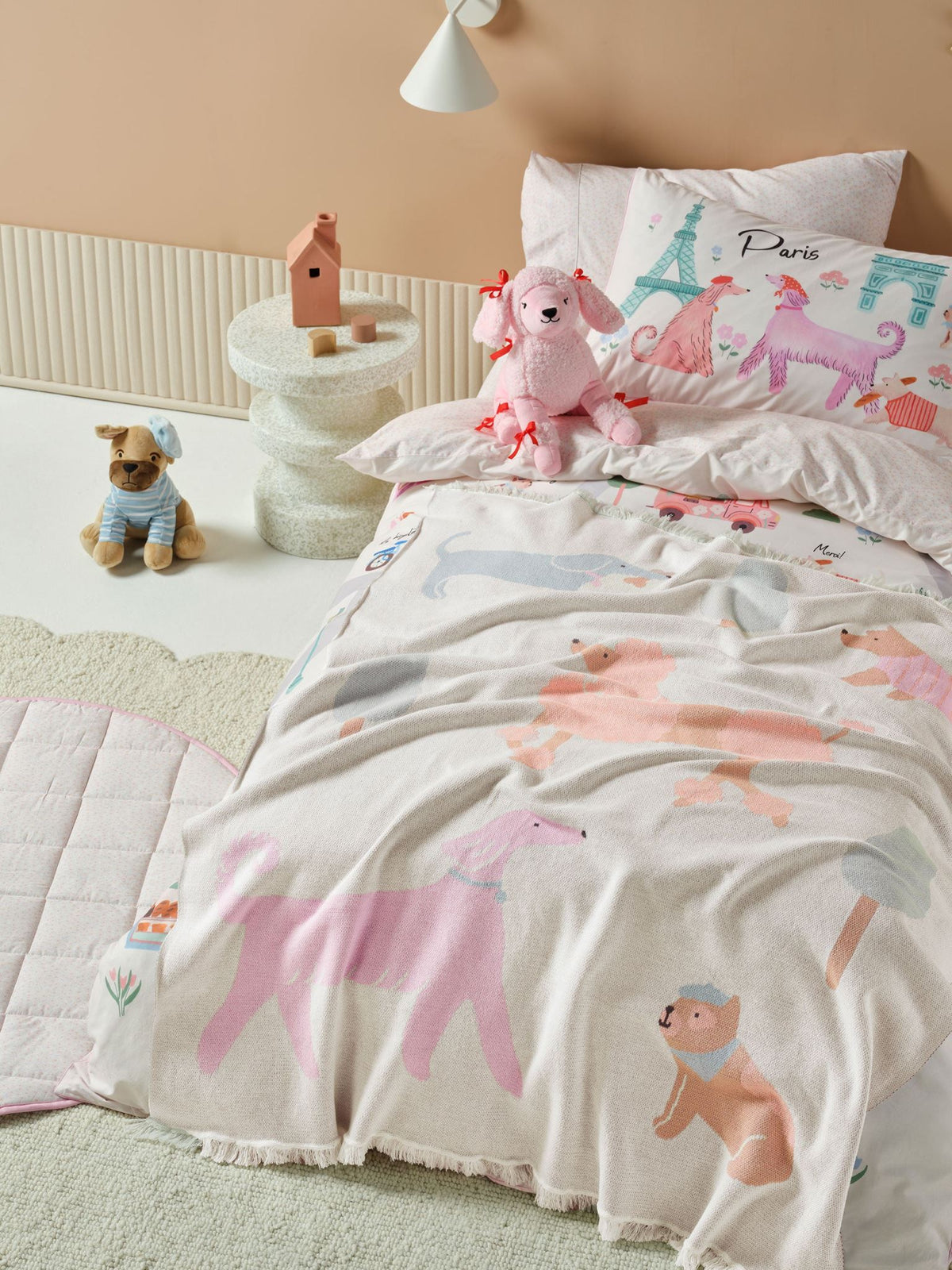 Blanket - Petite Paris Linen House - 120cm x 140cm Pink