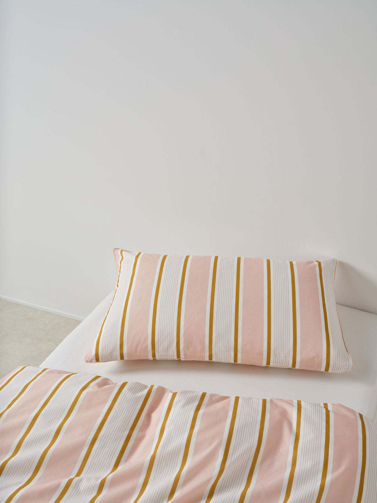 Quilt Cover Set - Sailor Stripe Linen House - Queen Pink
