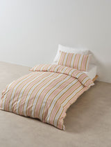 Quilt Cover Set - Sailor Stripe Linen House - Double Pink