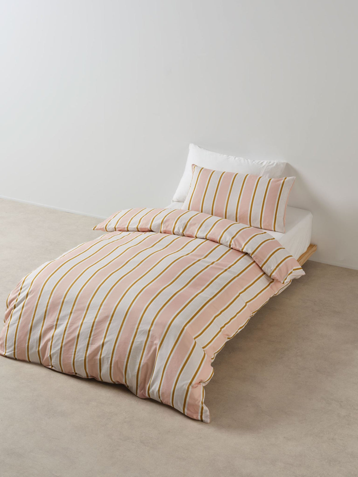 Quilt Cover Set - Sailor Stripe Linen House - Queen Pink