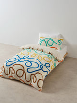 Quilt Cover Set - Squiggle Linen House - Single Multi