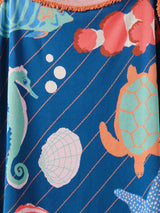Blanket - Under The Sea Linen House - 120cm x 140cm Blue