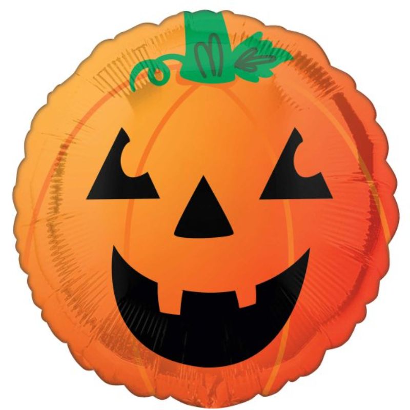 Balloon - 45cm Standard HX Fun & Spooky Pumpkin