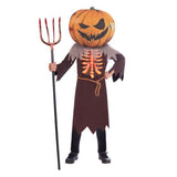 Costume Scary Pumpkin Big Head 8-10 Years