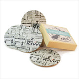 Round Coasters - Newspaper