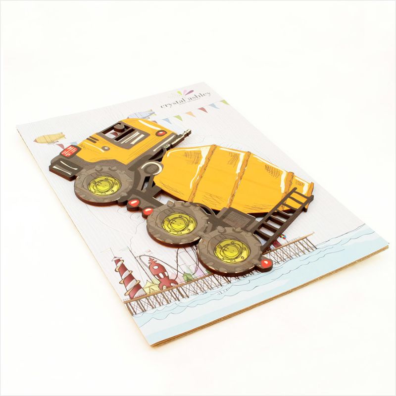 Kids Wall Art - Cement Truck (Pine)