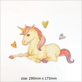 Pine Wall Art - Unicorn Sitting (29cm)